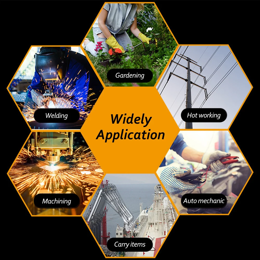 Leather Work High Temperature Heat Insulation Gloves Safety Protection Worker Work Welding Garden Driver Gloves