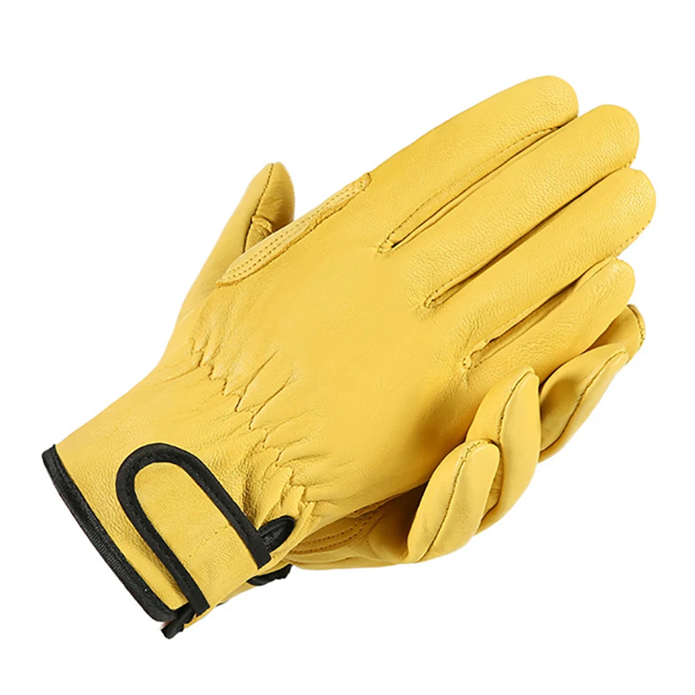 Leather Leather Work High Temperature Heat Insulation Gloves Safety Protection Worker Work Welding Garden Driver Gloves