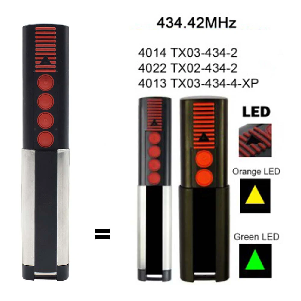 434.42MHz TX03 434 4 XP Garage Door Remote Control