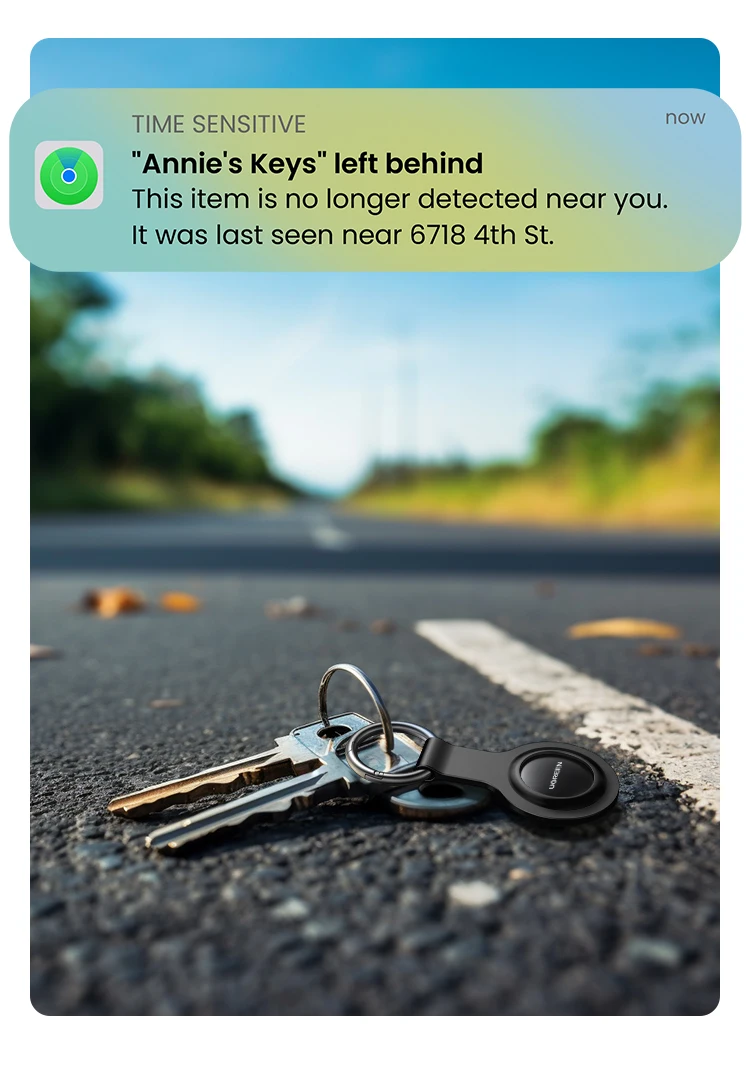 UGREEN Finder Security SmartTrack Link Smart Tag With Apple Find My Key Bluetooth GPS Tracker For Earbud Luggage MFi Finder IOS
