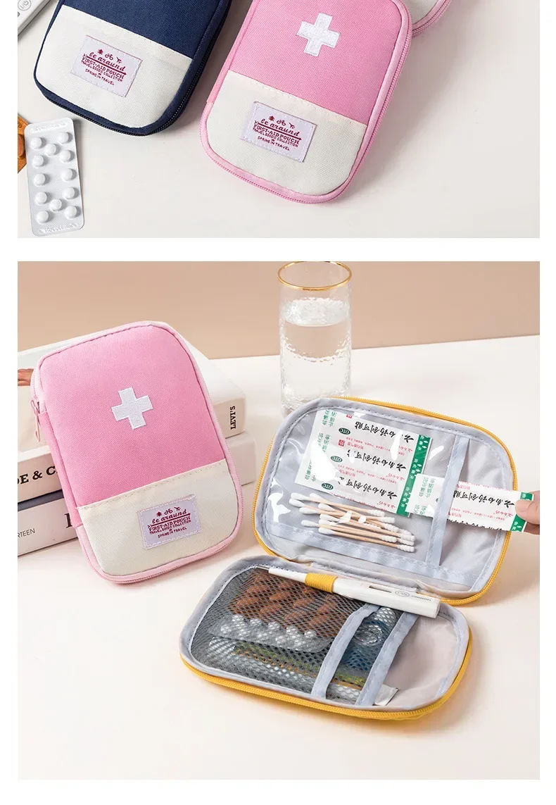 Portable First Aid Kit Bags Medicine Medical Large Storage Bag Pouch Camping Emergency Home Outdoor Travel Handle Bag Organizer