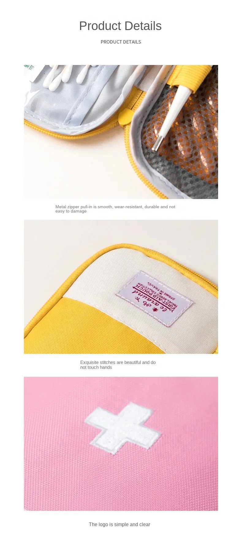 Portable First Aid Kit Bags Medicine Medical Large Storage Bag Pouch Camping Emergency Home Outdoor Travel Handle Bag Organizer
