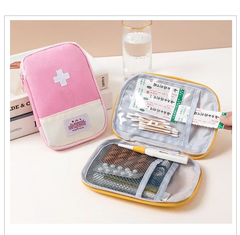 Portable First Aid Kit Bags Medicine Medical Large Storage Bag Pouch Camping Emergency Home Outdoor Travel Handle Bag Organizer