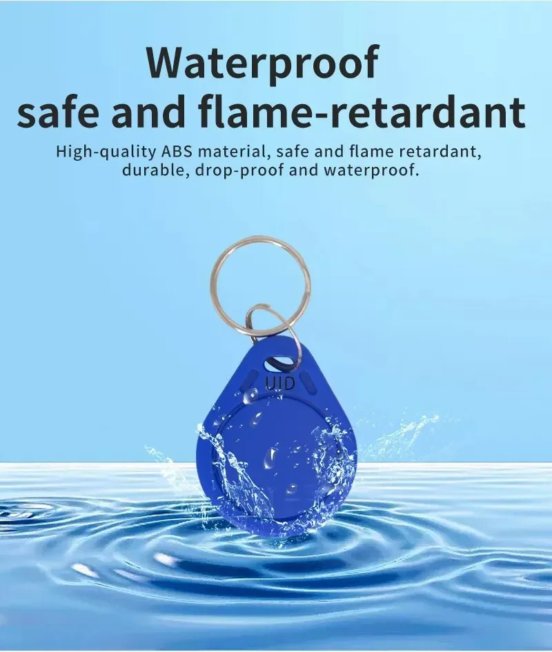 UID 5/10/20PCS 13.56Mhz RFID Replaceable write smart token Multi-colour Copy Keychain Write Copy Clone Clasp tag for Mif 1k S50