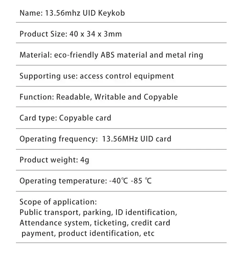 UID 5/10/20PCS 13.56Mhz RFID Replaceable write smart token Multi-colour Copy Keychain Write Copy Clone Clasp tag for Mif 1k S50