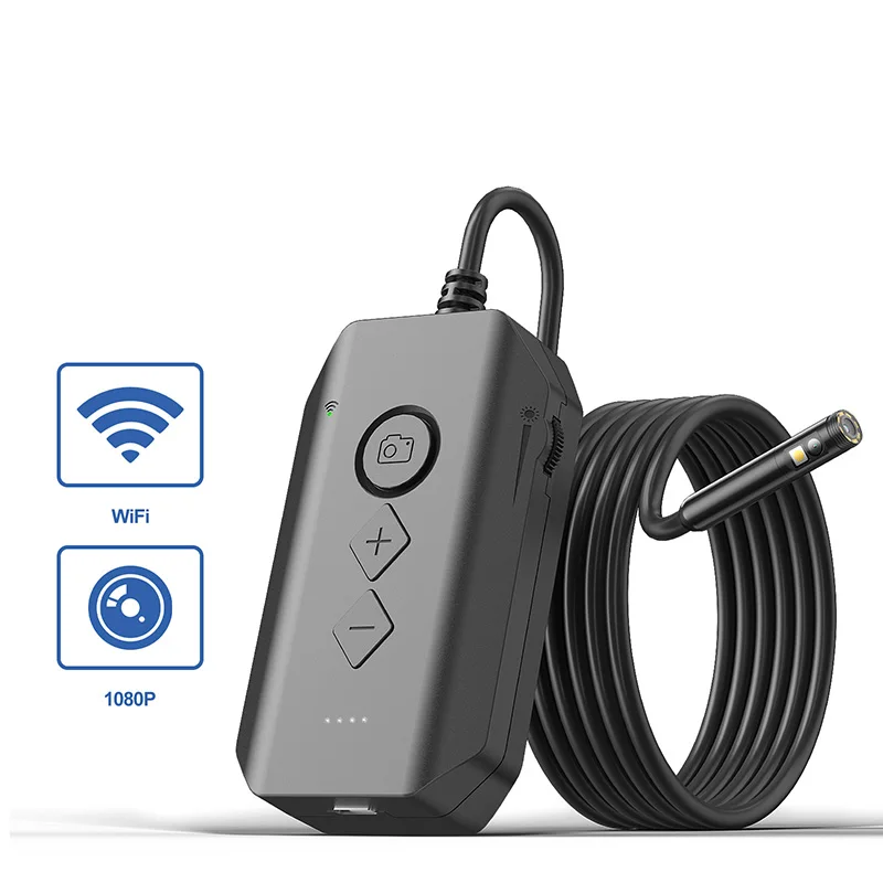 Triple Lens WIFI Endoscope HD1080P Single Dual Lens Wireless Pipe Inspection Borescope Camera Car Check Waterproof LEDs 2600mAh