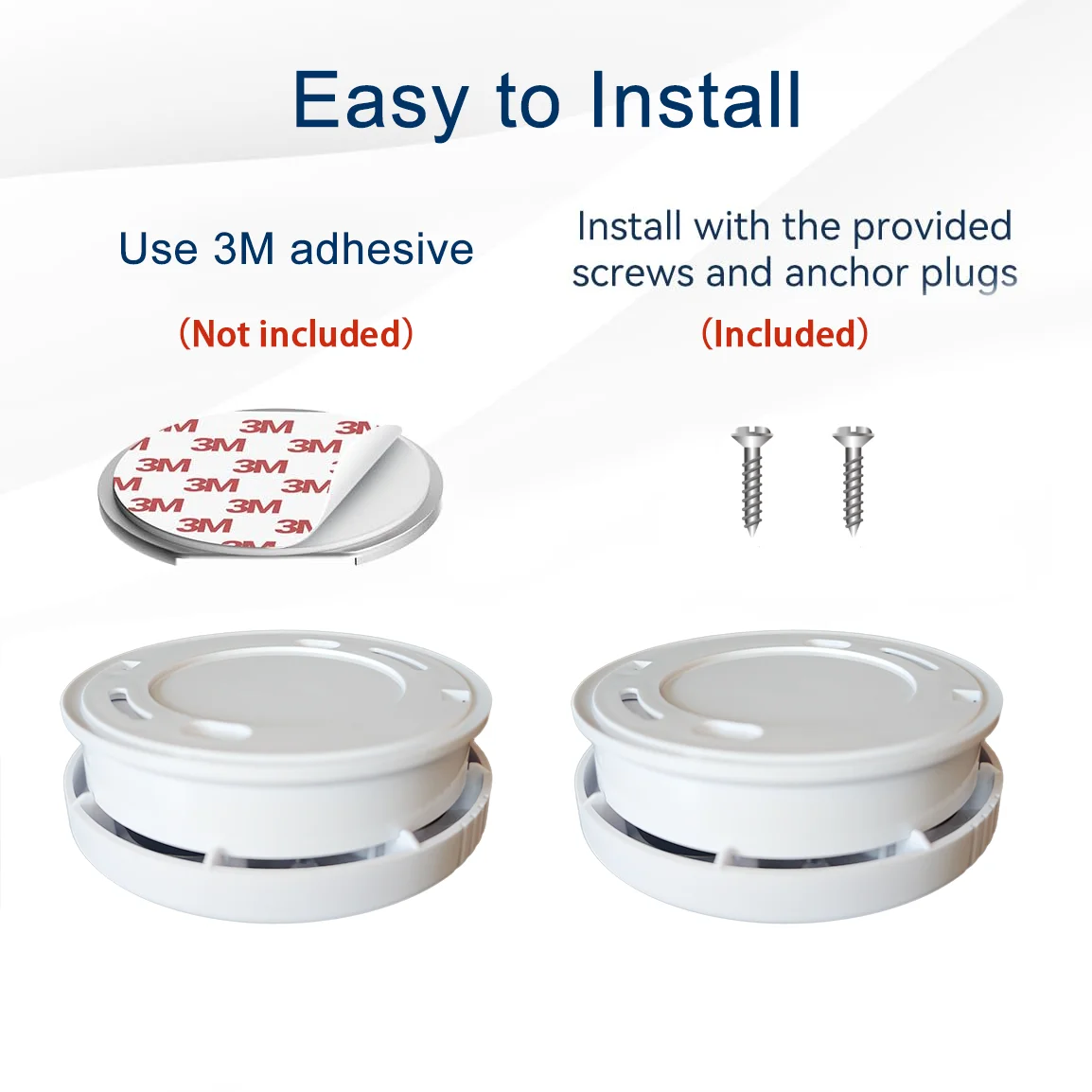 CCEsafety SA10 Smoke Detector 9V Replaceable Battery Fire Alarm Smoke Sensor Hush Button For Home Apartment Rental CE EN14604