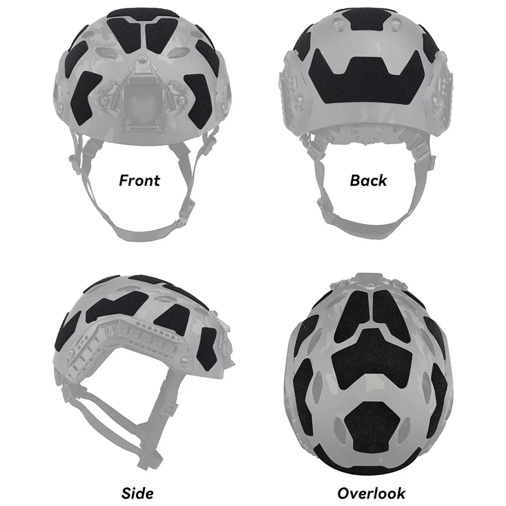11pcs FAST Helmet Magic Sticker Airsoft Helmet Patches Hook and Loop Sticky for FAST Tactical Helmet Accessories