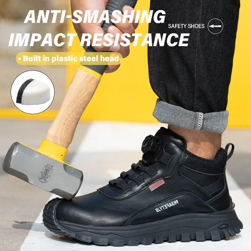 6KV Safety Shoes Fashionable Men's Insulated Are Waterproof Puncture Slip Resistant Comfortable and Breathable