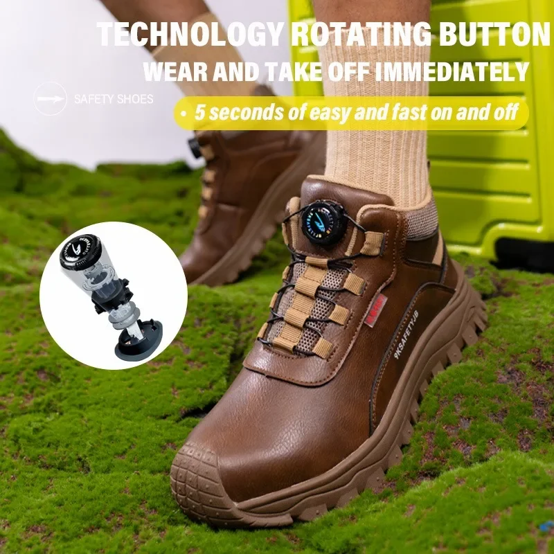 6KV Safety Shoes Fashionable Men's Insulated Are Waterproof Puncture Slip Resistant Comfortable and Breathable