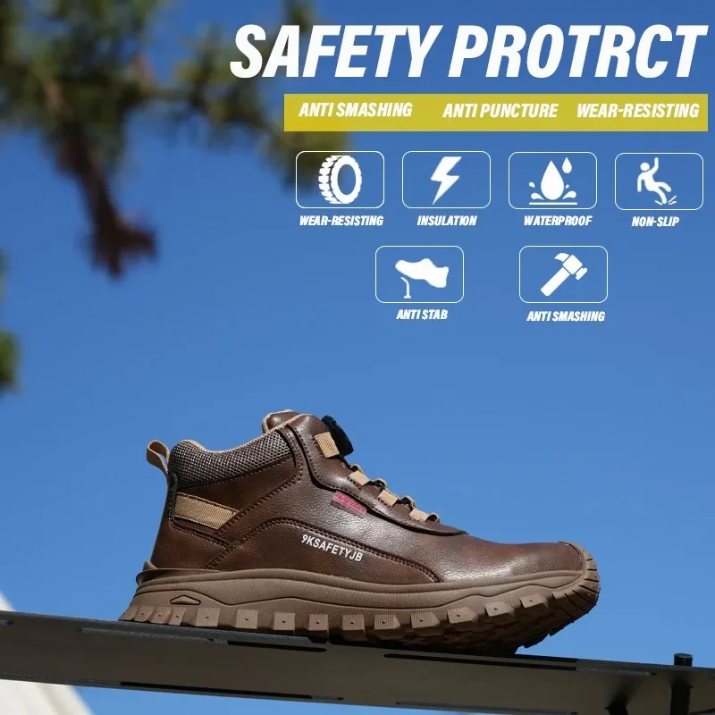6KV Safety Shoes Fashionable Men's Insulated Are Waterproof Puncture Slip Resistant Comfortable and Breathable