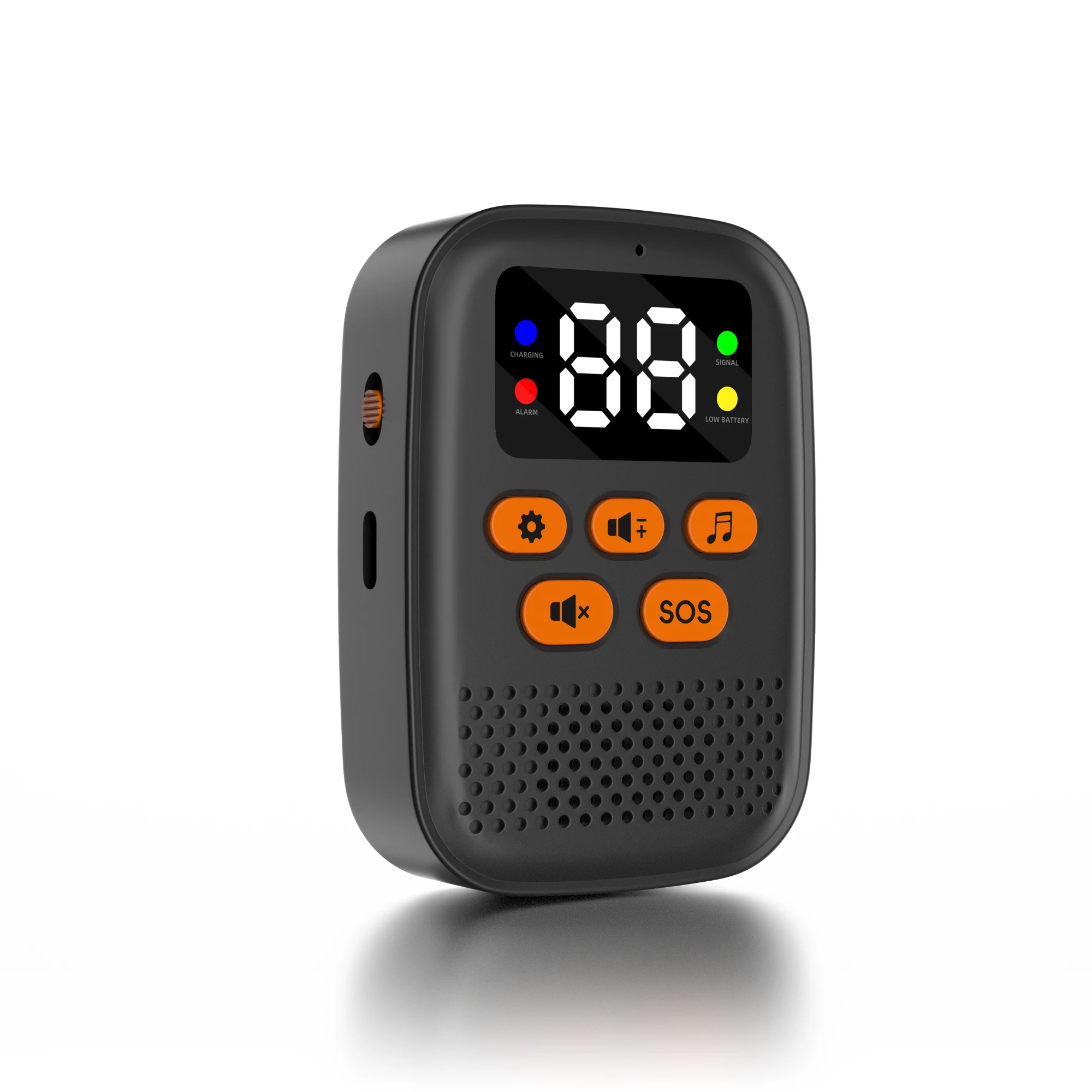 SOS Watch Caregiver Pager Wireless Medical Call Button Surveillance Elderly SOS Alarms Vibration Pager Digital Display Call Bell