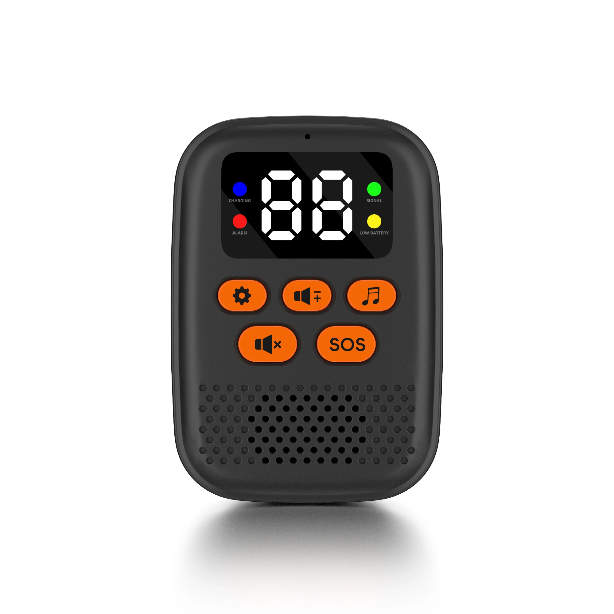 SOS Watch Caregiver Pager Wireless Medical Call Button Surveillance Elderly SOS Alarms Vibration Pager Digital Display Call Bell