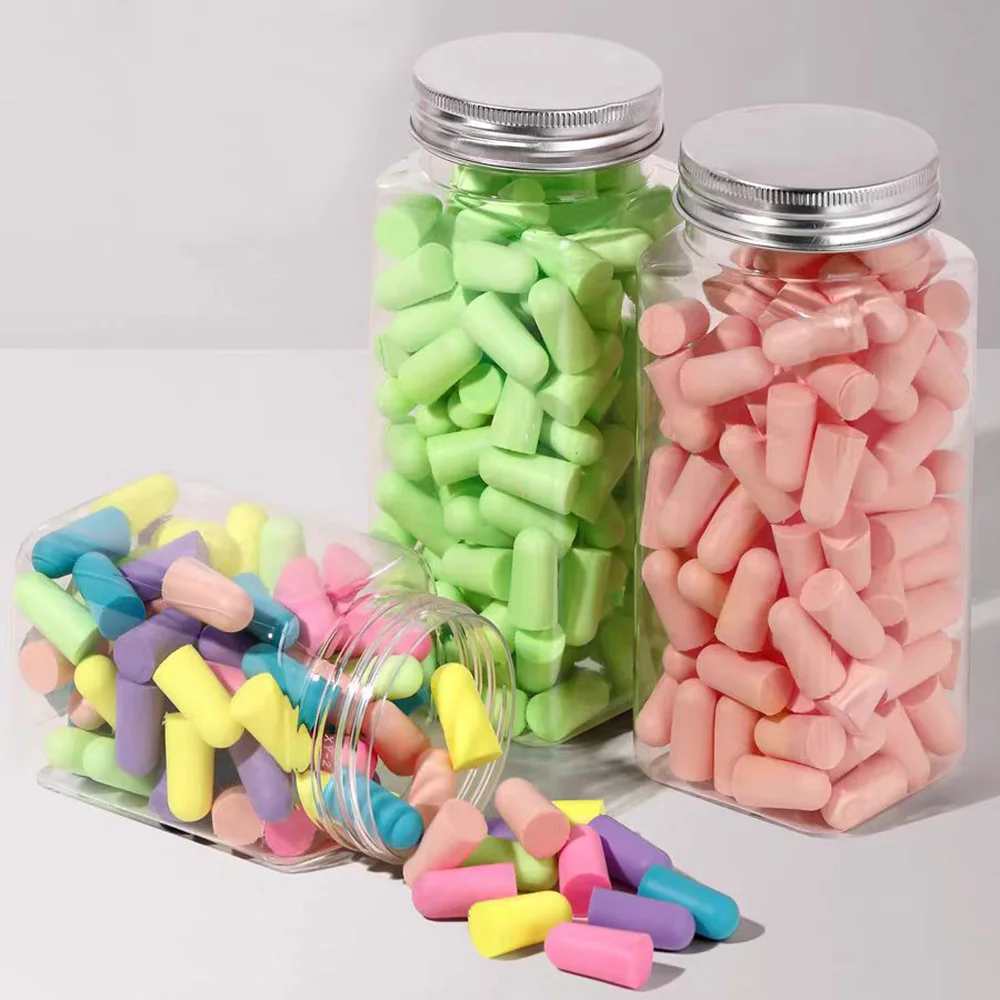 10-120pcs Comfortable Earplugs Antinoise Ear Plugs Sleep Noise Reduction Ear Protector for Sleep Soft Foam Earplugs Anti-Noise
