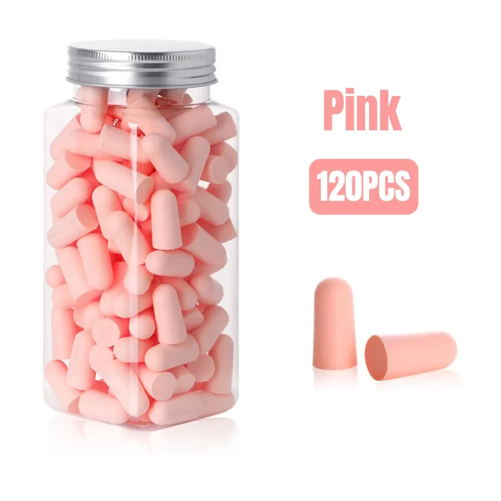 10-120pcs Comfortable Earplugs Antinoise Ear Plugs Sleep Noise Reduction Ear Protector for Sleep Soft Foam Earplugs Anti-Noise