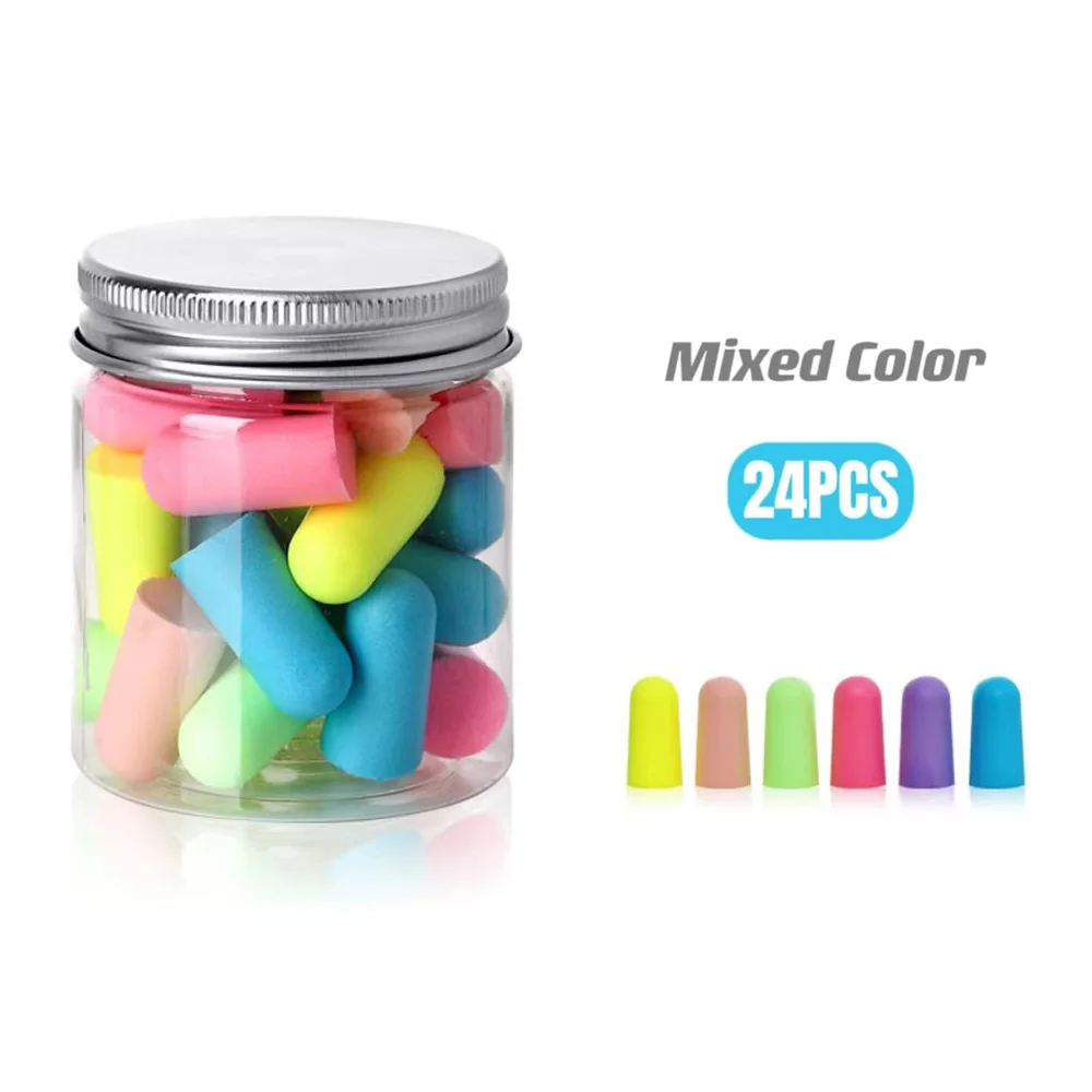 10-120pcs Comfortable Earplugs Antinoise Ear Plugs Sleep Noise Reduction Ear Protector for Sleep Soft Foam Earplugs Anti-Noise