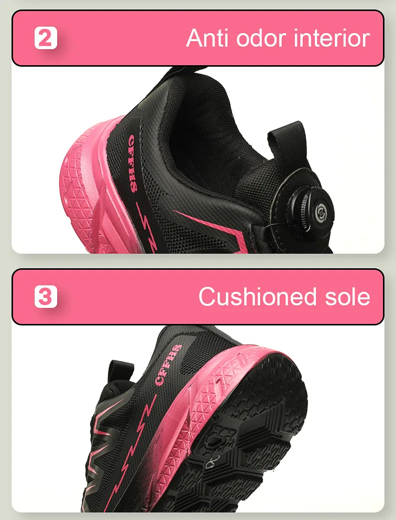 Indestructible Women's Steel Toe Work Safety Shoes Anti-smash Anti-Punctur Breathable Work Factory Shoes Women's Work Shoes