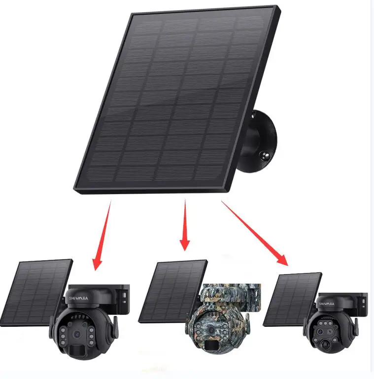 SHIWOJIA Solar Panels Suitable for Outdoor Solar Cameras