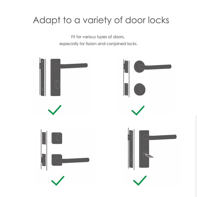 GIMDOW Smart Door Lock Hotel Apartment Intelligent Sticker Installation Bluetooth-Compatible Tuya Smart App Electronic Lock