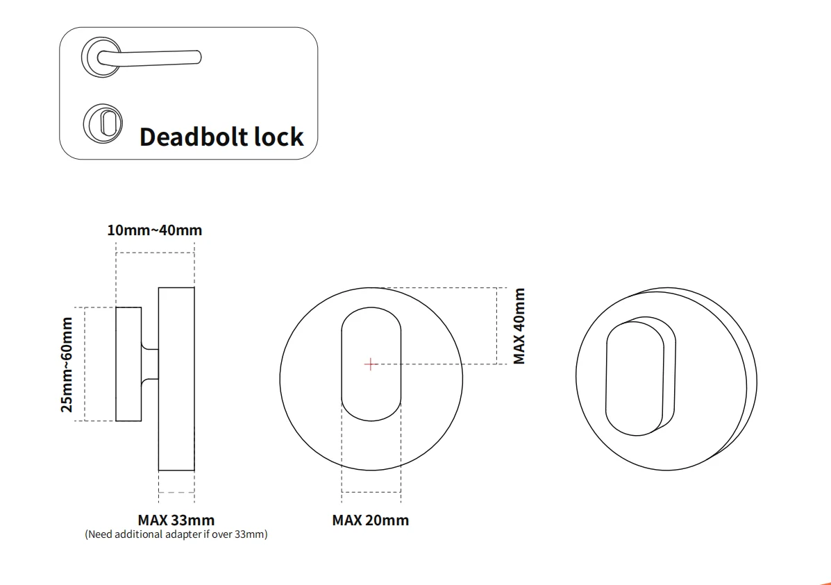 GIMDOW Smart Door Lock Hotel Apartment Intelligent Sticker Installation Bluetooth-Compatible Tuya Smart App Electronic Lock