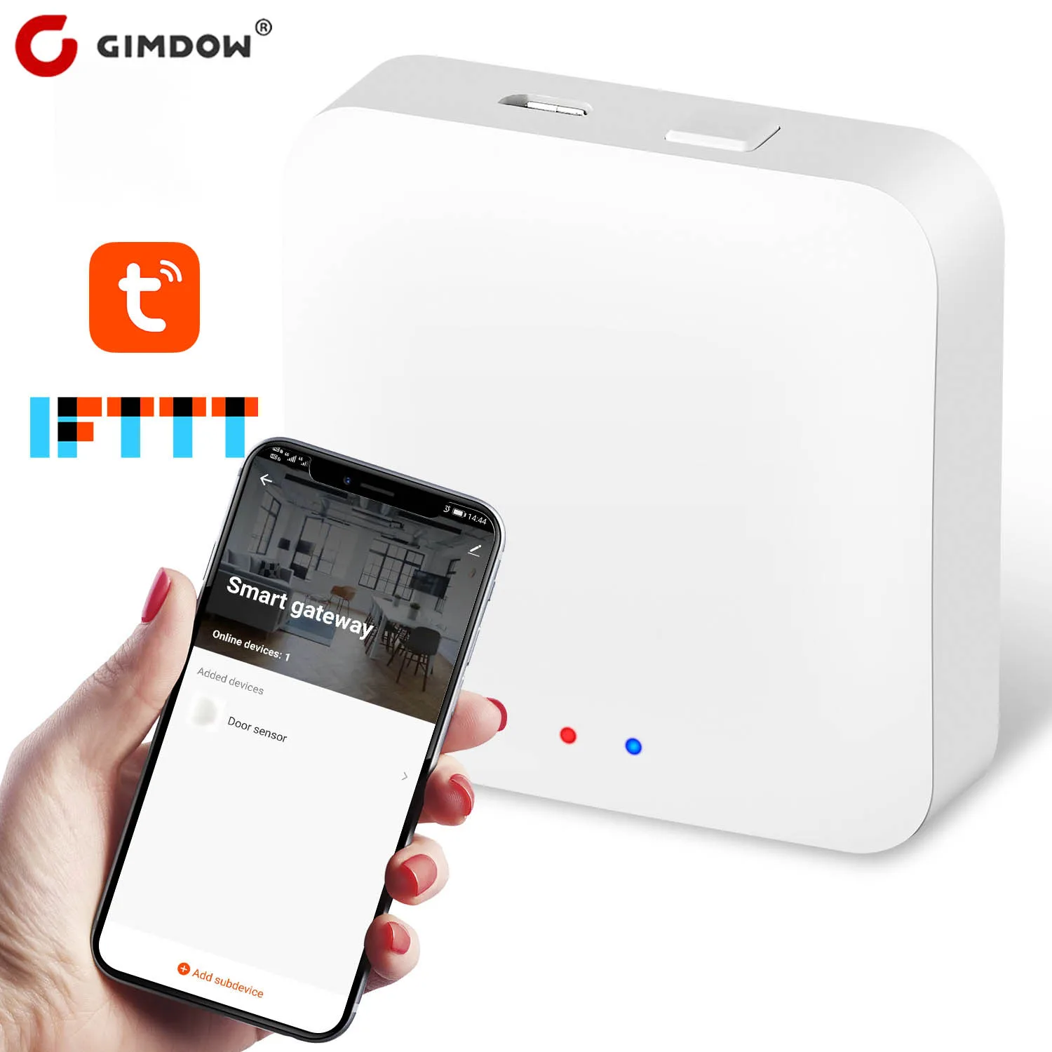 GIMDOW Smart Door Lock Hotel Apartment Intelligent Sticker Installation Bluetooth-Compatible Tuya Smart App Electronic Lock