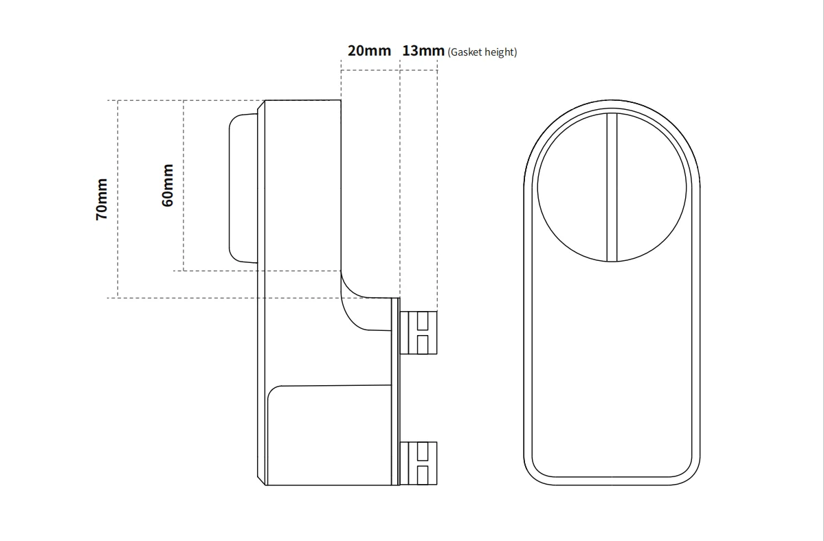 GIMDOW Smart Door Lock Hotel Apartment Intelligent Sticker Installation Bluetooth-Compatible Tuya Smart App Electronic Lock