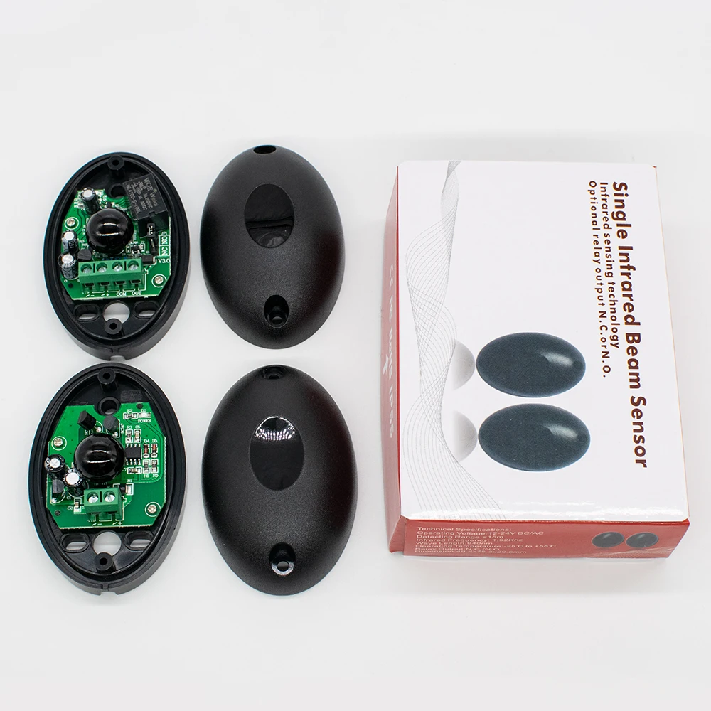 Sensor Alarm Infrared Beam Sensor Photocell DC/AC 12-24V 15m Detect Range Waterproof IP55 Photocell Automatic Gate Door Safety