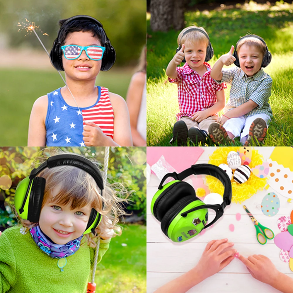ZOHAN Kids Hearing Protection Passive Earmuffs Safety Earnmuff Headset Noise Reduction DIY Ear Defenders for Autism Children