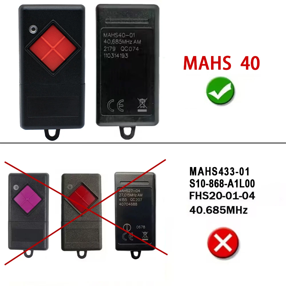 For 1CH 40.685mhz MAHS40-01 Wireless Handheld Transmitter 40mhz for Garage Gate Door