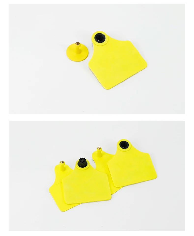 10pcs Pig Ear Tag 30mm Size Livestock Management UHF / LF RFID 860~960Mhz/ 134.2Khz Animal Ear Tags for Pig Farm