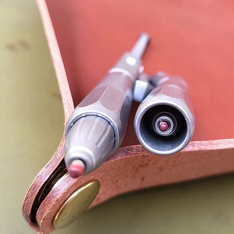 Microtech Titanium alloy Siphon Pen Tactical Pen Multi-functional Camping Self-defense Break Windows Pen Signature Pen For Man