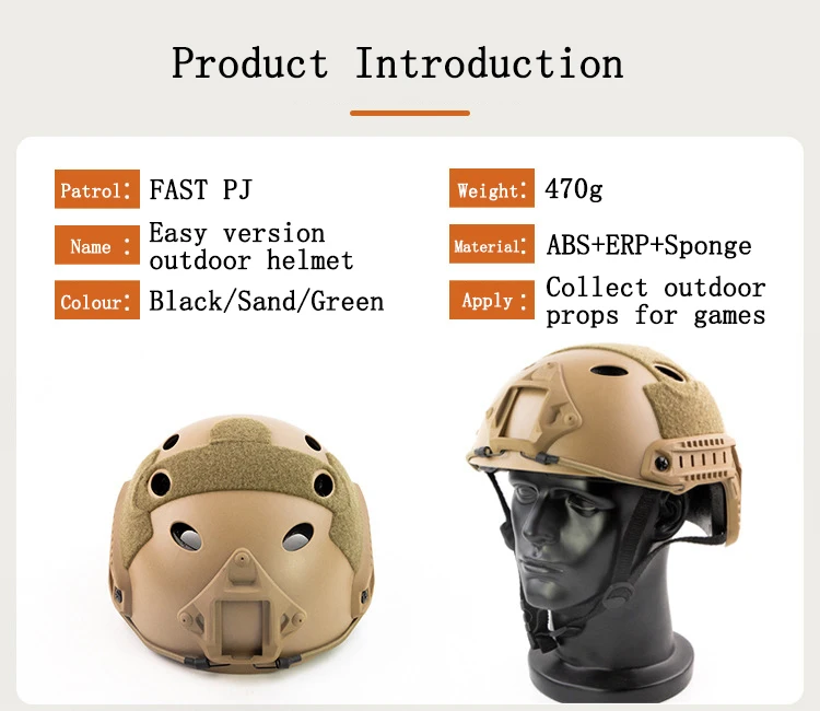 High Quality Protective Paintball Wargame Tactical Helmet Army Airsoft Tactical FAST Helmet Protective Helmet Fast Helmet