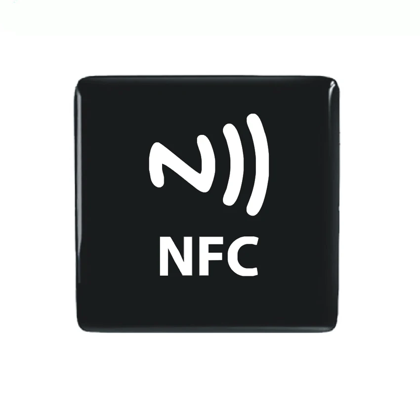 Laser Background Anti Metal NFC Ntag216 Epoxy Label Sticker RFID Tag for All NFC Enabled Phones