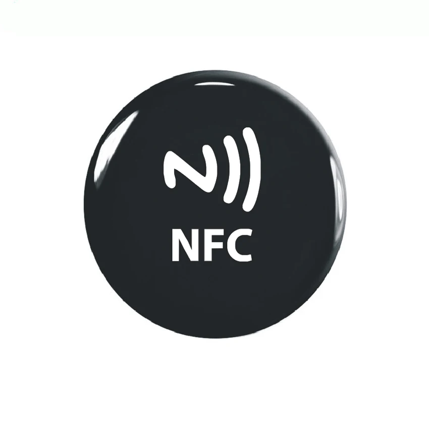 Laser Background Anti Metal NFC Ntag216 Epoxy Label Sticker RFID Tag for All NFC Enabled Phones