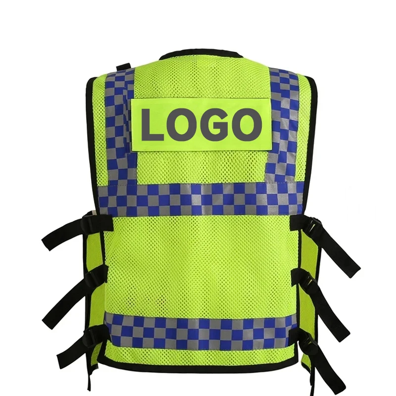 Work Clothing for Men Women Multi-Pocket Mesh Construction Traffic Working Vest Hi Vis Workwer