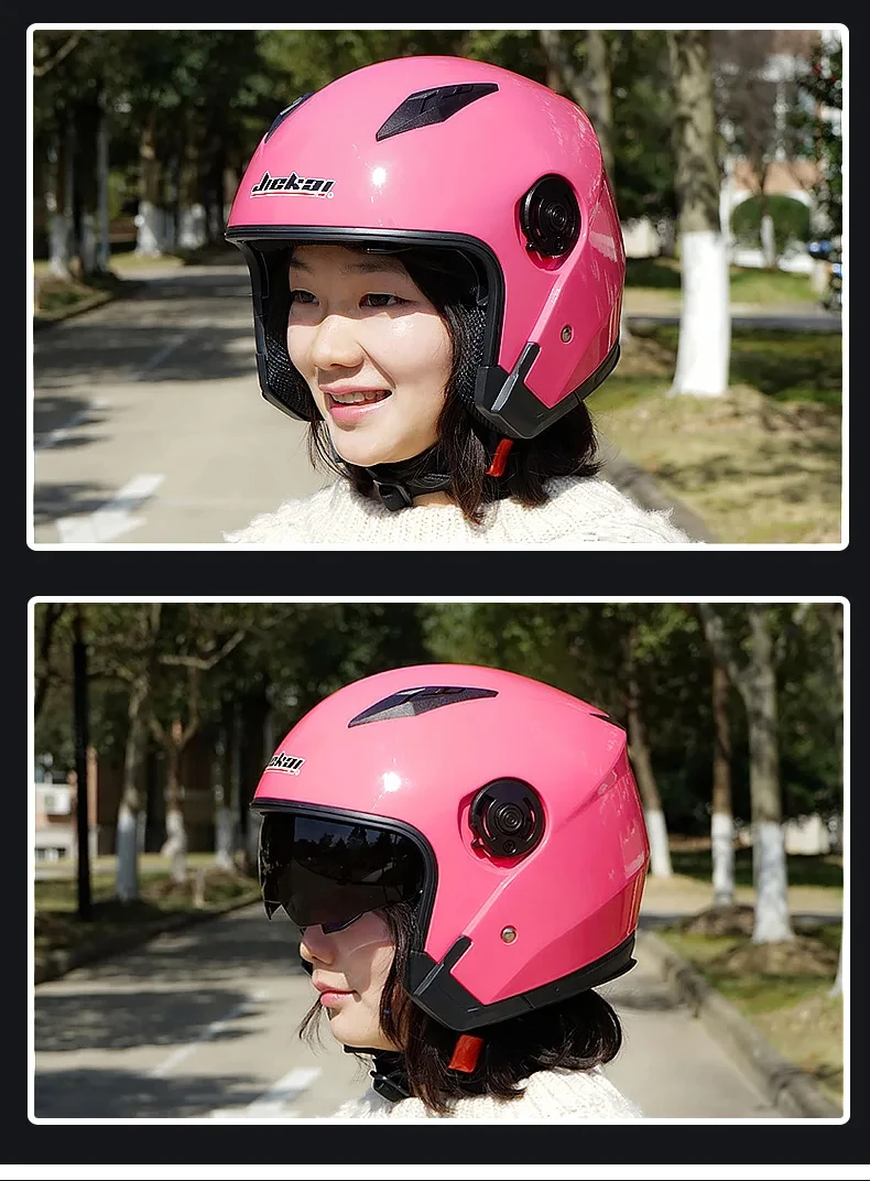 Motorcycle Helmet Male Female Four Seasons capacete para motocicleta cascos para moto Double Lens RACING HALF HELMETS