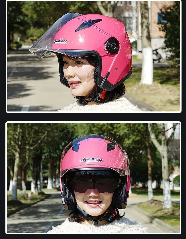 Motorcycle Helmet Male Female Four Seasons capacete para motocicleta cascos para moto Double Lens RACING HALF HELMETS