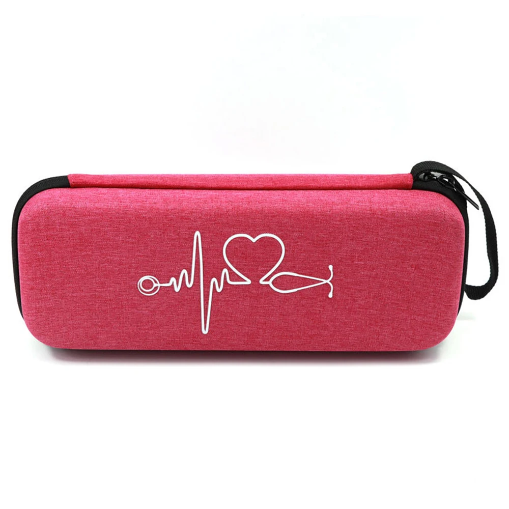 EVA Travel Portable Medical Stethoscope Storage Box First Aid Kit Mesh Pockets Case for 3M Littmann Cardiology III Stethoscope
