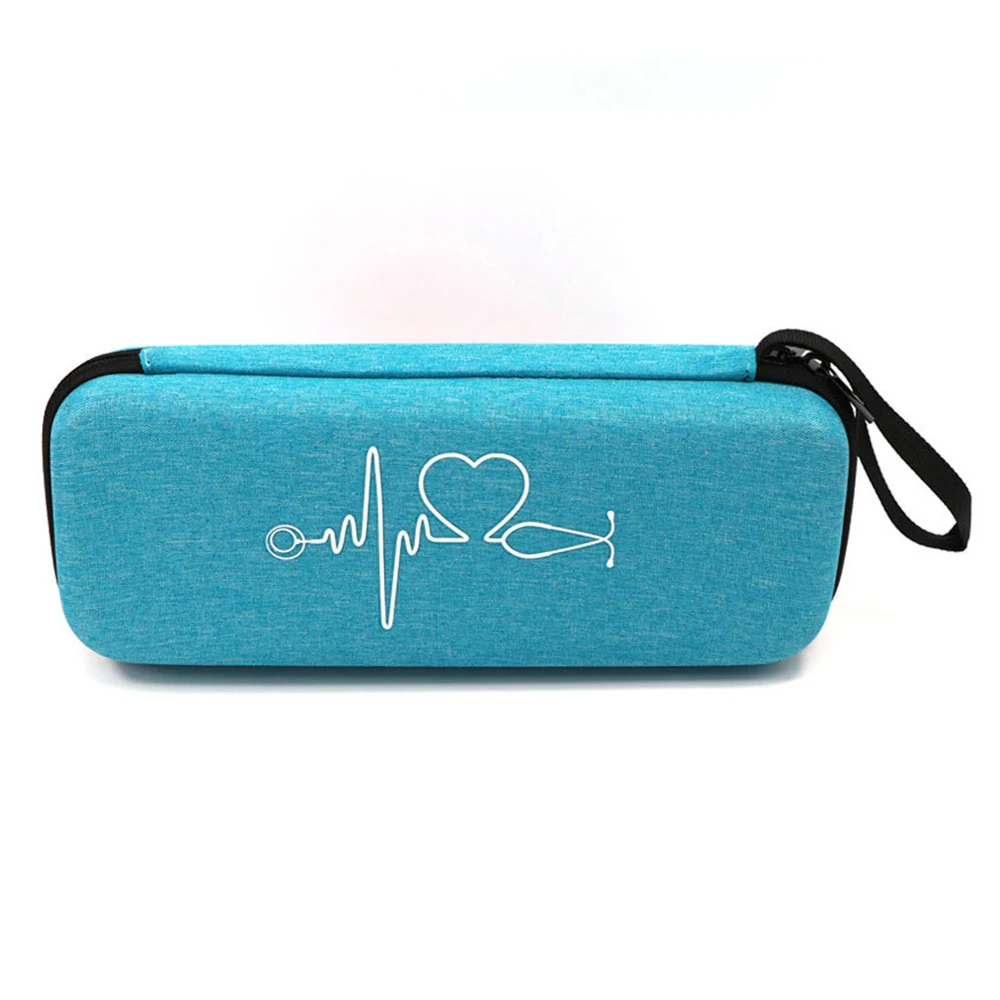 EVA Travel Portable Medical Stethoscope Storage Box First Aid Kit Mesh Pockets Case for 3M Littmann Cardiology III Stethoscope
