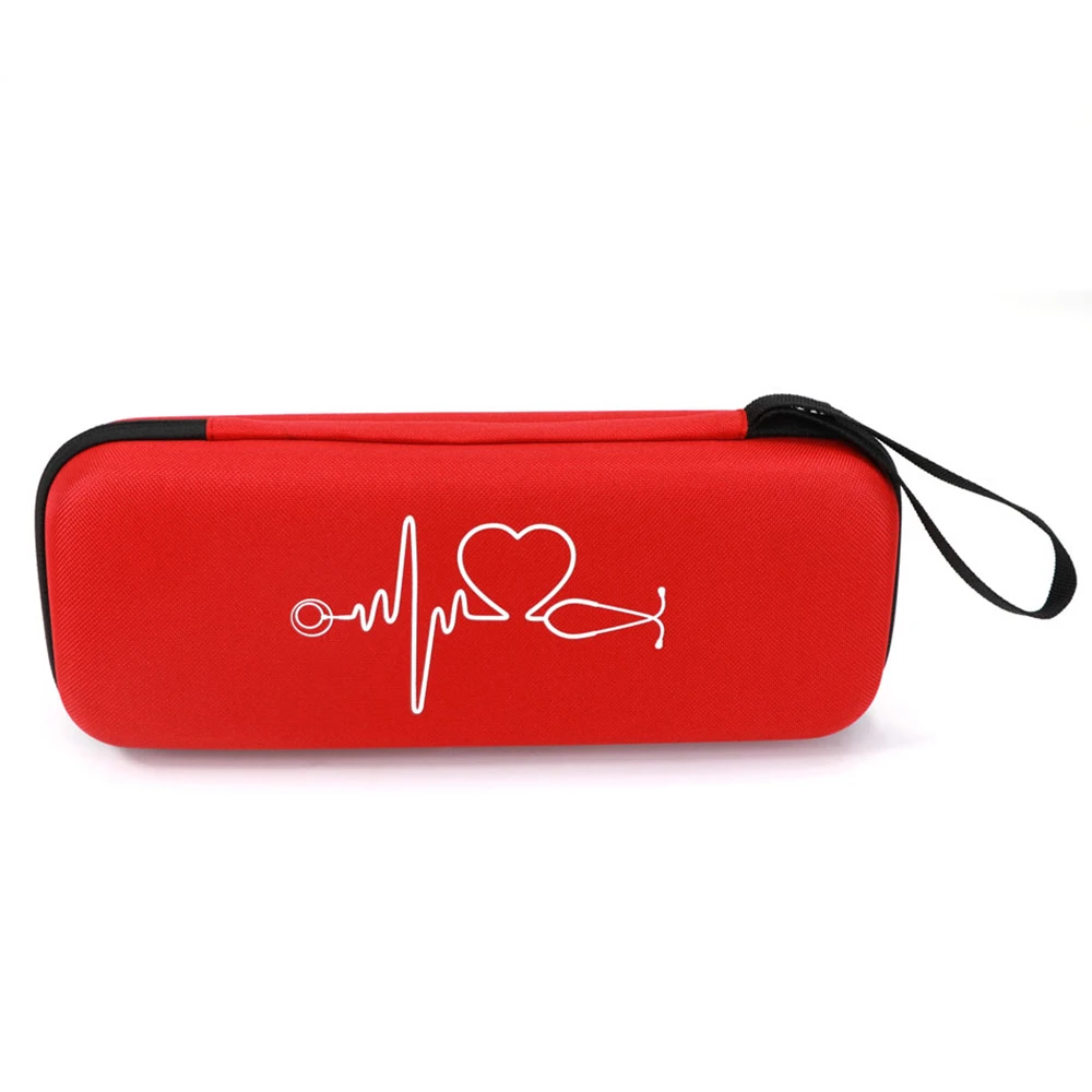 EVA Travel Portable Medical Stethoscope Storage Box First Aid Kit Mesh Pockets Case for 3M Littmann Cardiology III Stethoscope