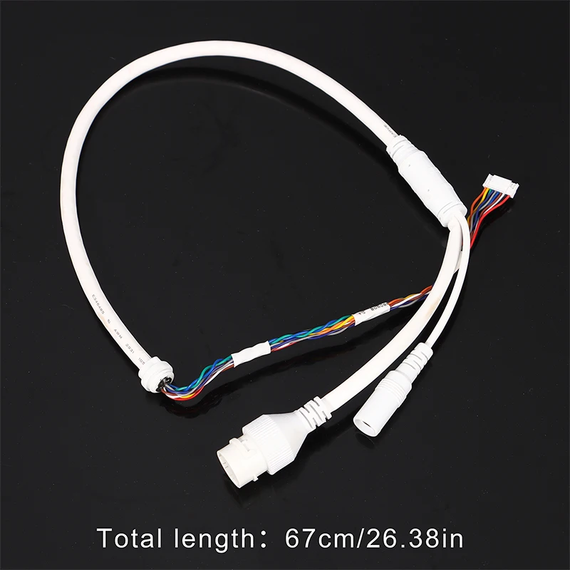 1pc Ethernet Lan Cable PoE RJ45 Network Cable 10 Pin 10 Core For Hikvision Network Ip Camera
