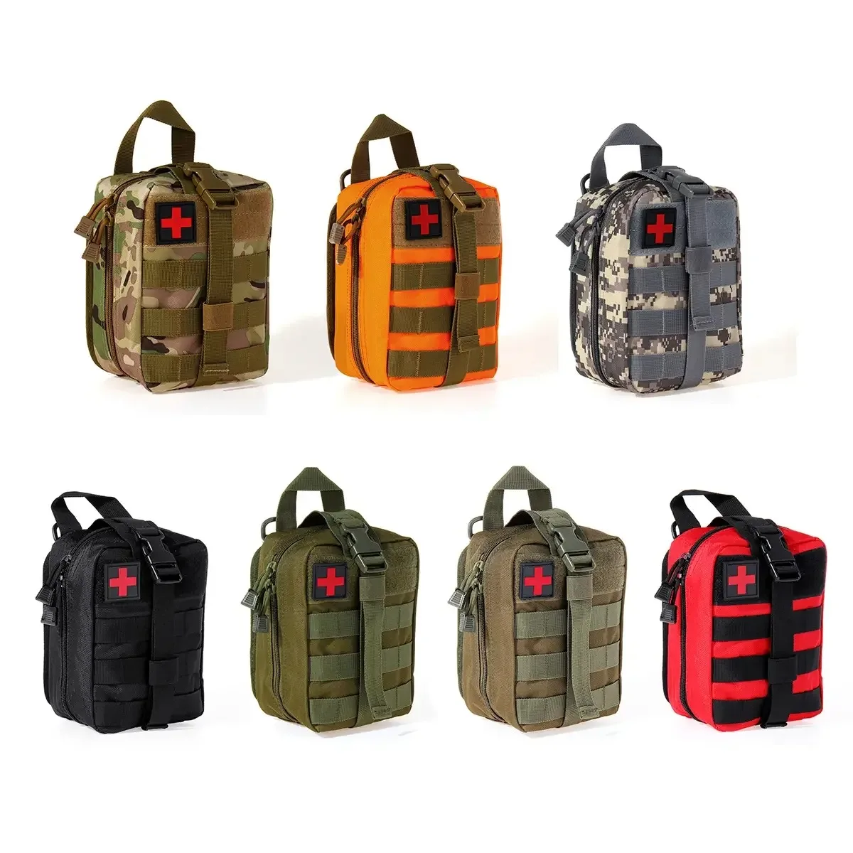 Outdoor First Aid Bag EDC Molle Medical Kit IFAK Survival Emergency Pack EDC Travel Fishing Camping Hiking Hunting Accessories
