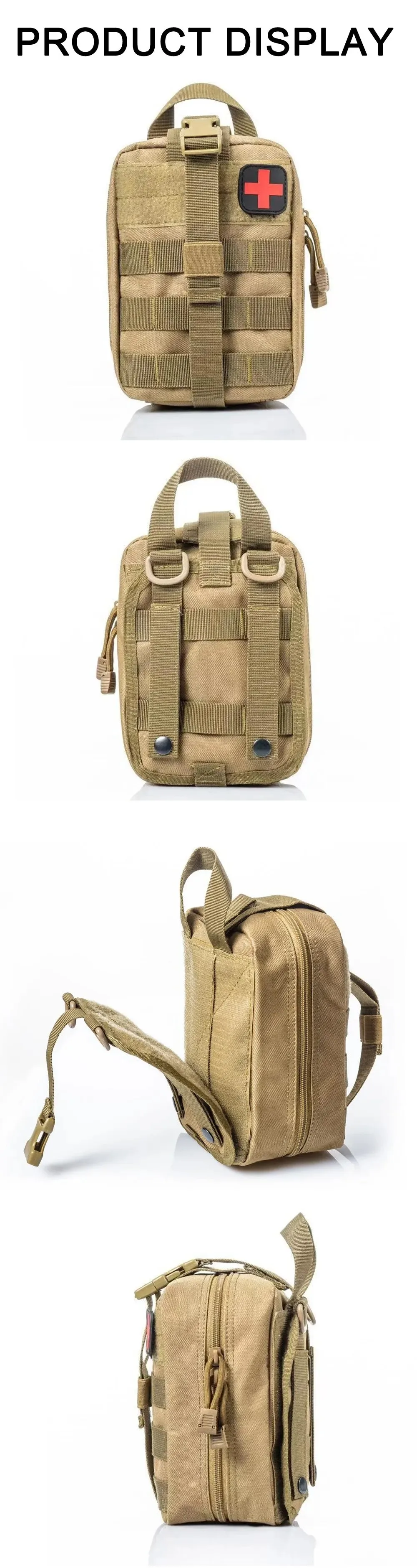 Outdoor First Aid Bag EDC Molle Medical Kit IFAK Survival Emergency Pack EDC Travel Fishing Camping Hiking Hunting Accessories