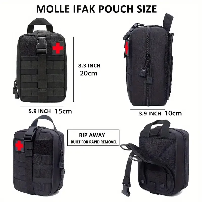 Outdoor First Aid Bag EDC Molle Medical Kit IFAK Survival Emergency Pack EDC Travel Fishing Camping Hiking Hunting Accessories
