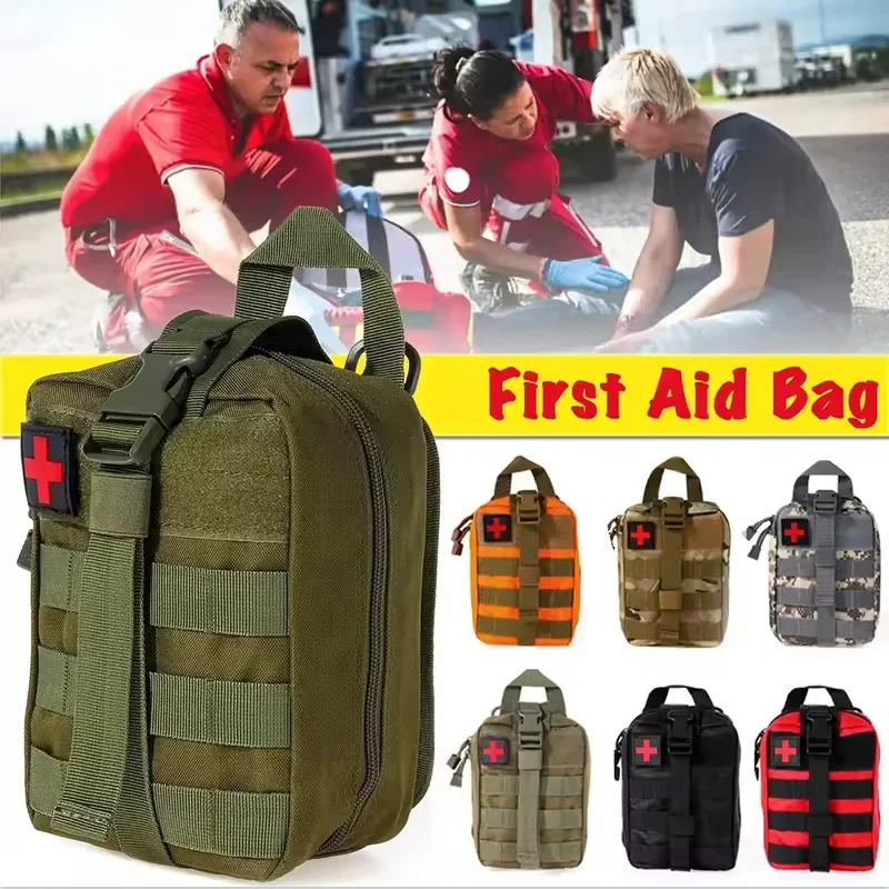 Outdoor First Aid Bag EDC Molle Medical Kit IFAK Survival Emergency Pack EDC Travel Fishing Camping Hiking Hunting Accessories