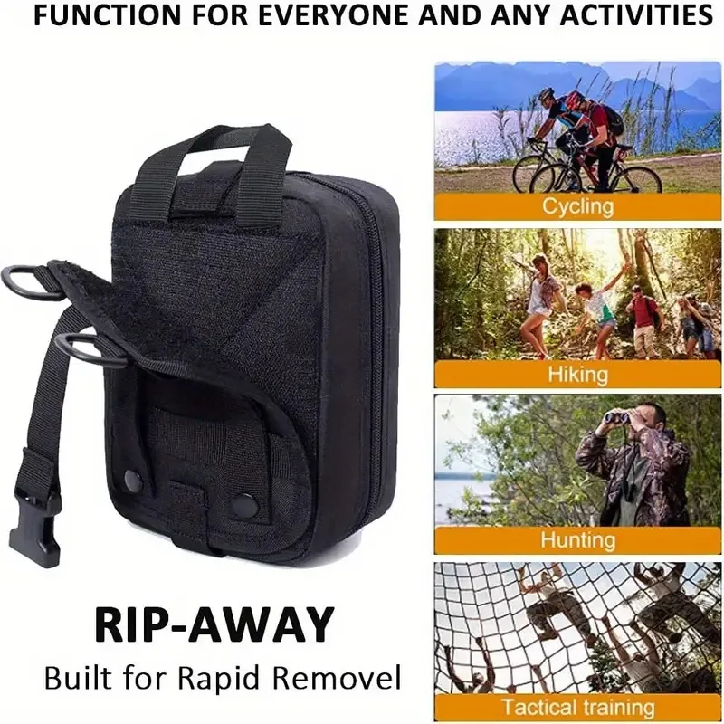 Outdoor First Aid Bag EDC Molle Medical Kit IFAK Survival Emergency Pack EDC Travel Fishing Camping Hiking Hunting Accessories