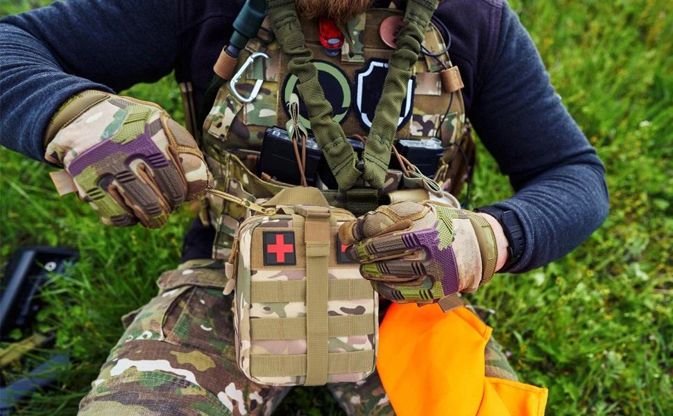 Outdoor First Aid Bag EDC Molle Medical Kit IFAK Survival Emergency Pack EDC Travel Fishing Camping Hiking Hunting Accessories