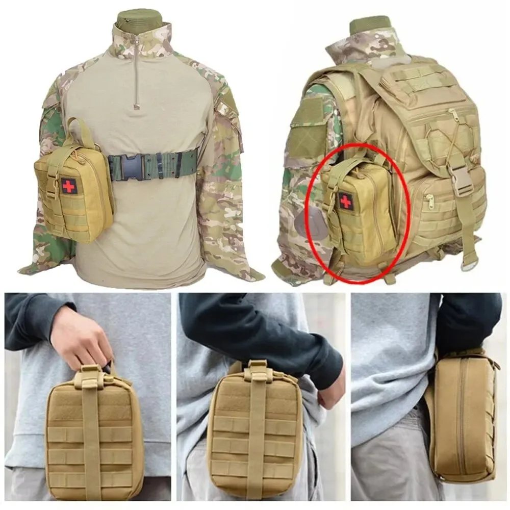Outdoor First Aid Bag EDC Molle Medical Kit IFAK Survival Emergency Pack EDC Travel Fishing Camping Hiking Hunting Accessories