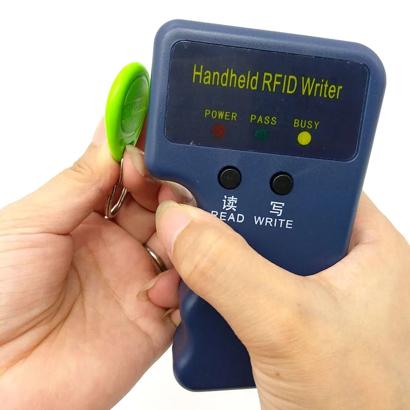 Handheld 125KHz EM4100 TK4100 RFID Copier Writer Duplicator Programmer Reader Rewritable T5577 EM4305 Keyfobs Tags Cards