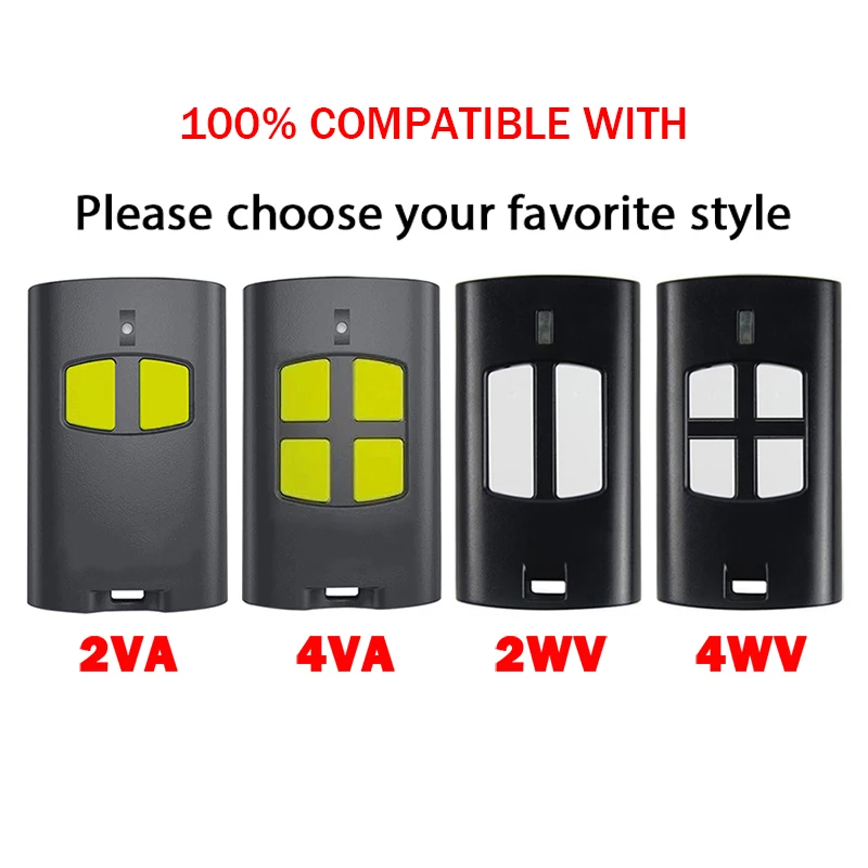 Beninca TO.GO VA 2VA 4VA Gate Remote Control 433.92MHz Rolling Code BENINCA TO.GO WV 2WV 4WV Garage Door Remote Control